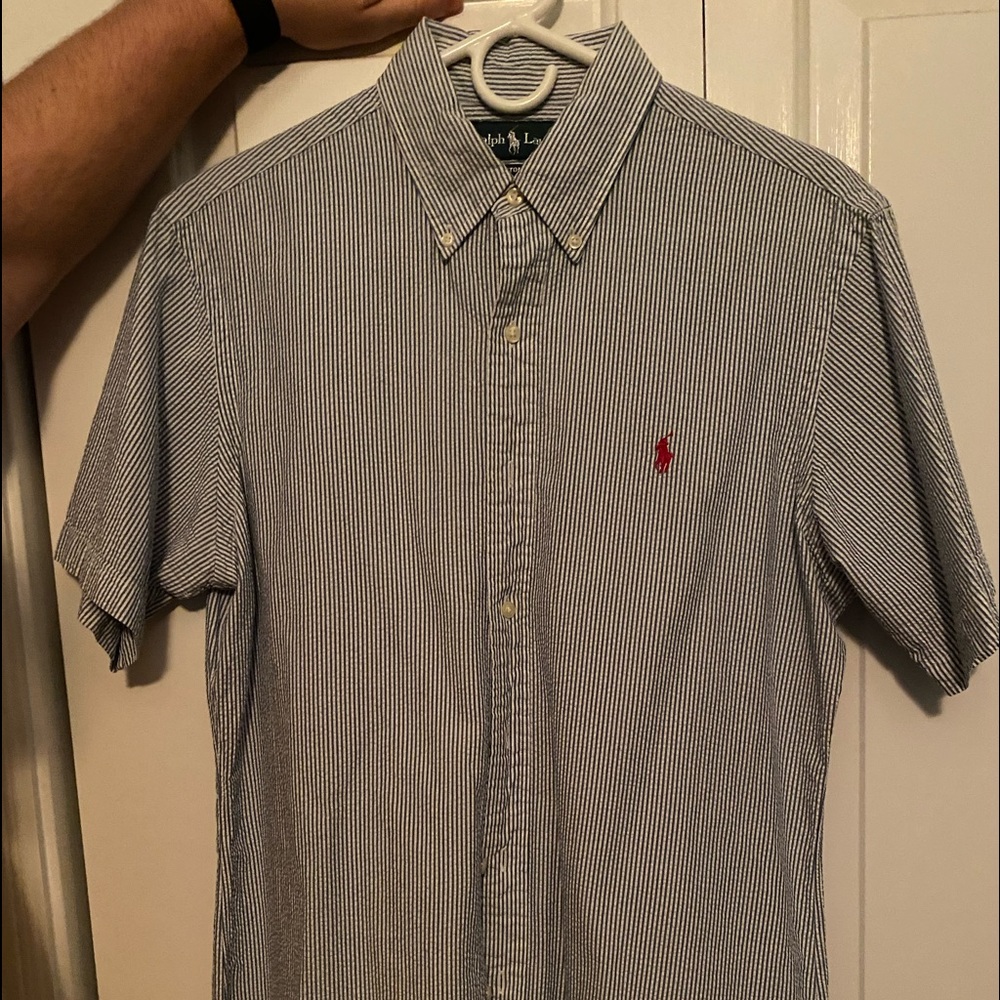 Seersucker Short-Sleeve Woven Shirt